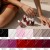 Wzornik linii Yokaba Pure Vegan Nail Lacquer, 12 odcieni z nazwami, w tym 01 Simple Black