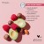 Składniki Yokaba Raspberry Oil - maliny, awokado i orzechy macadamia obok listy olejów, badge 97% składników naturalnych oraz oznaczenia vegan i PETA approved