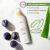 Infografika Yokaba Aloe&Plum: 100% vegan formula, sok z liści aloesu, olej ze słodkich migdałów, masło z mango