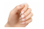 Soft Gel Tips Medium Almond Victoria Vynn, przezroczyste tipsy nałożone na paznokcie