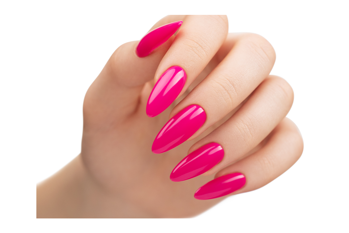 Soft Gel Tips Medium Almond Victoria Vynn, kształt Średni Migdał w różowym lakierze