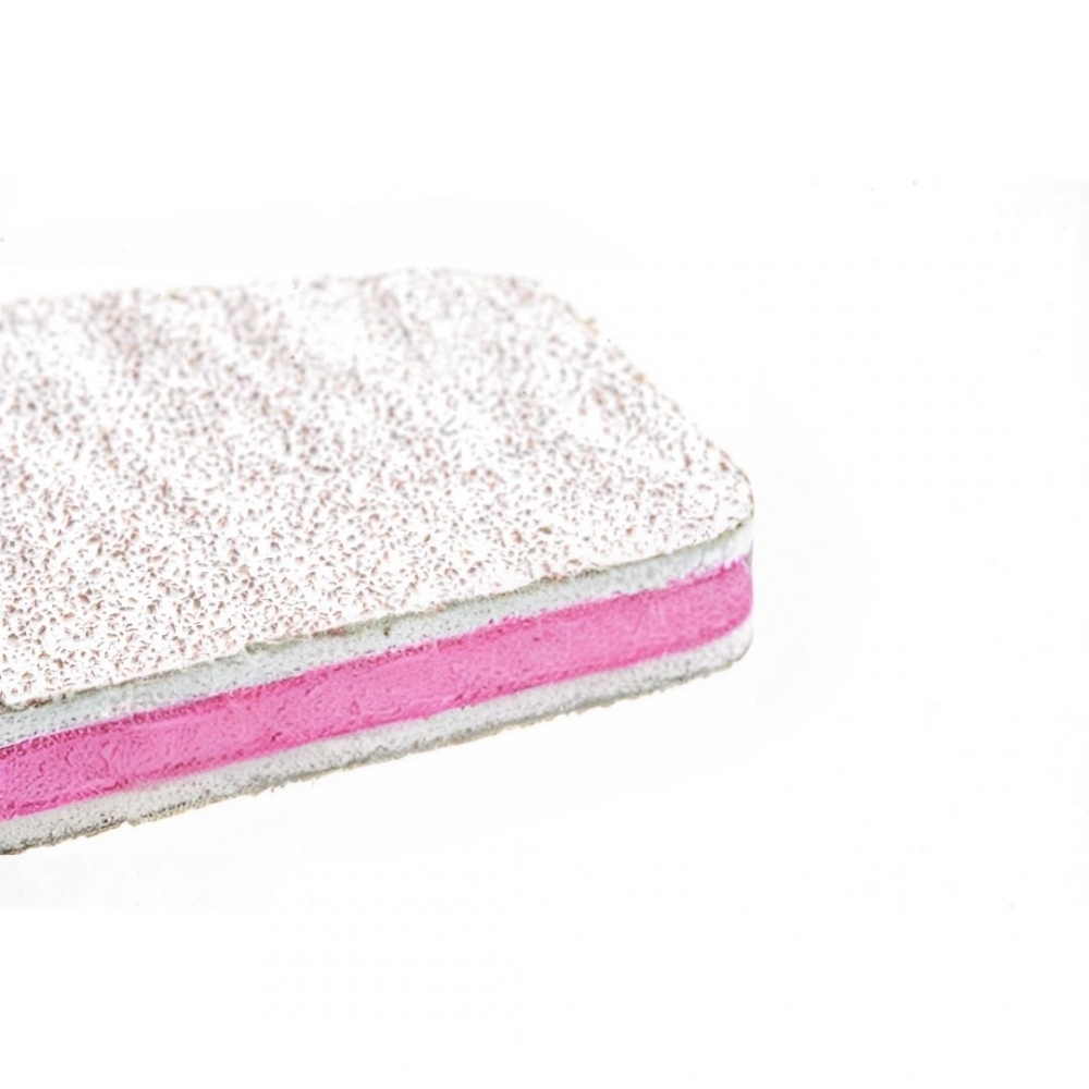 Pilnik Nail4U 180/240 - makro krawędzi, warstwa ścierna i różowy rdzeń, zestaw 25 szt