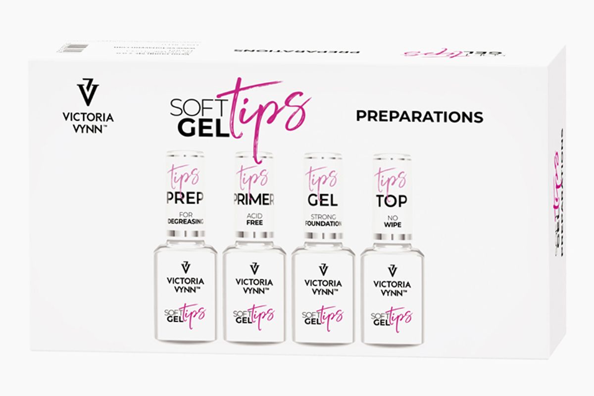 Soft Gel Tips Preparations Victoria Vynn: Tips Prep, Tips Primer, Tips Gel i Tips Top
