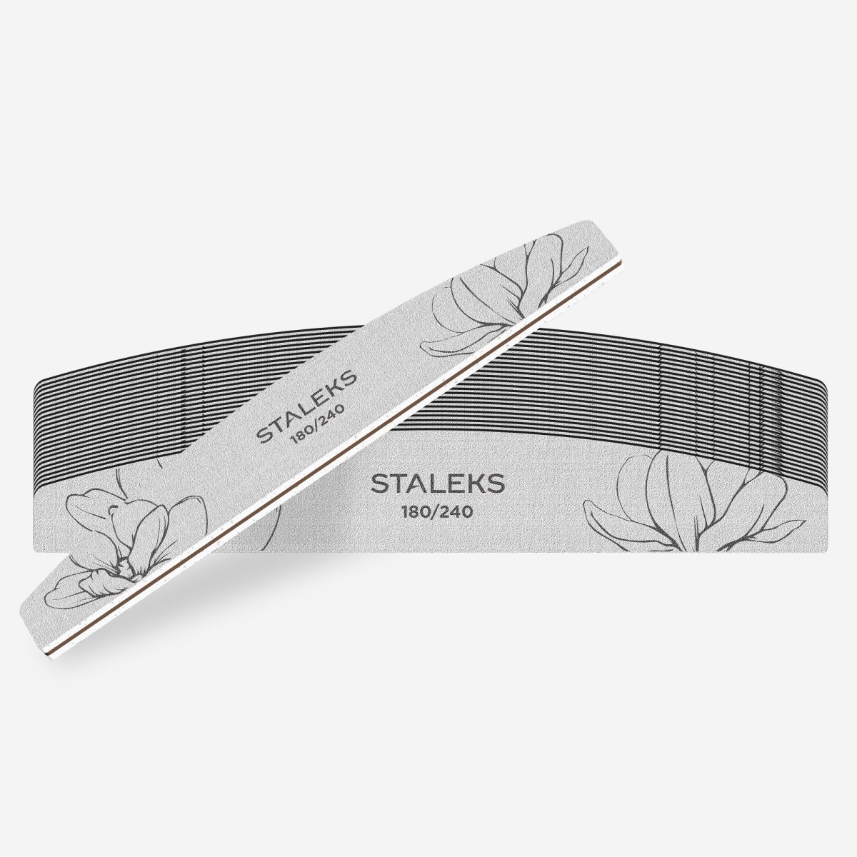 Pilnik mineralny Staleks Expert 40 półksiężyc 180/240, obie strony pilnika