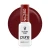 Lakier hybrydowy Victoria Vynn Pure Vegan Creamy Hybrid nr 280 Maple Red 8 ml, butelka na tle czerwonej kropli koloru