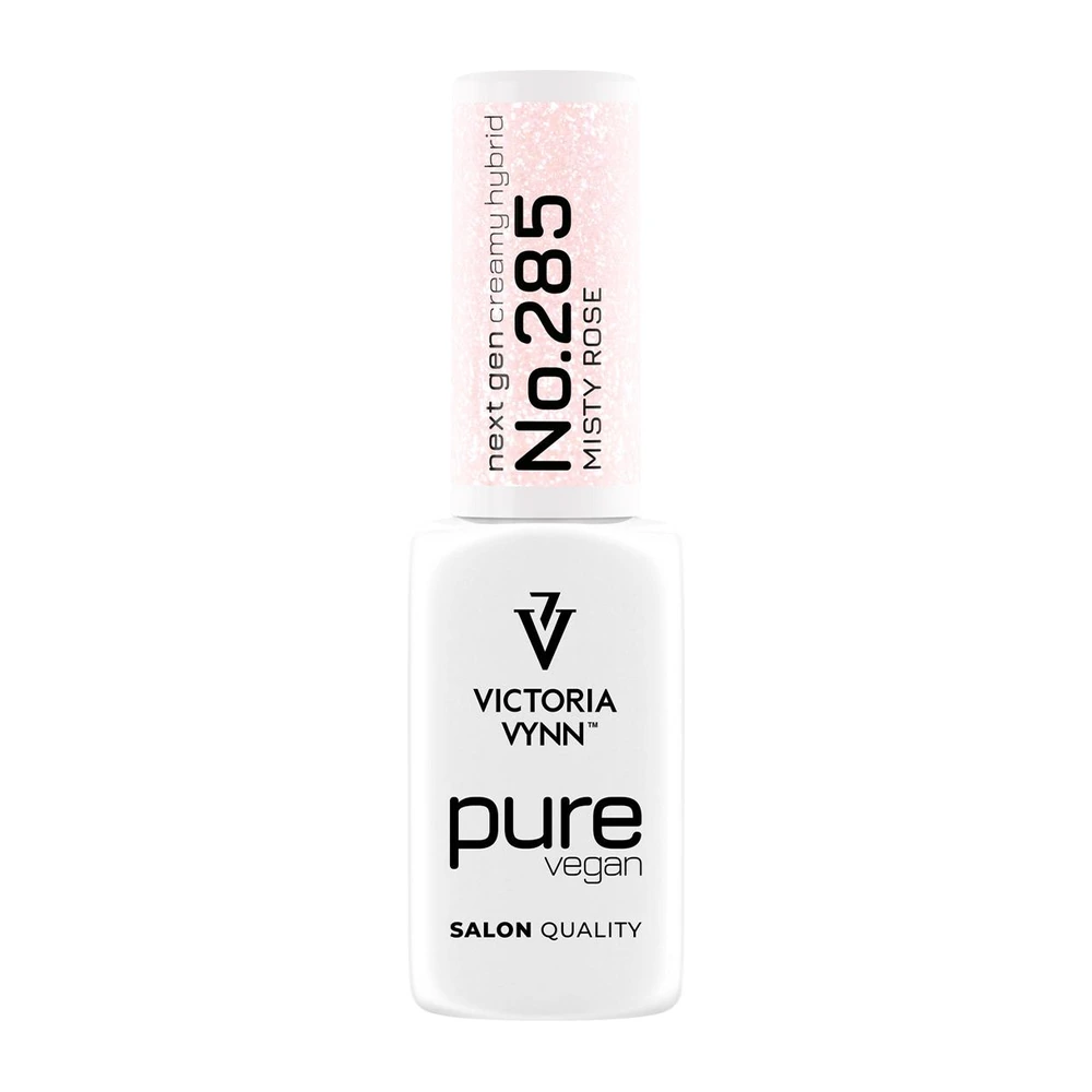 Butelka Victoria Vynn Pure Vegan Creamy Hybrid nr 285 Misty Rose 8 ml z różową nakrętką