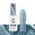 Victoria Vynn Pure Vegan Creamy Hybrid nr 287 Shade of Rain 8 ml, butelka obok paznokietnika z niebieskoszarym lakierem cat eye