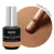 Lakier do stempli Elarto Stamp Nail Polish Amber Shimmer 7 ml, miedziany, butelka i próbka koloru z pędzelkiem, napis Limited Edition