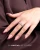 Paznokcie z bordowym frenchem, French Manicure Gel Cherry FG12 Makear 5 ml
