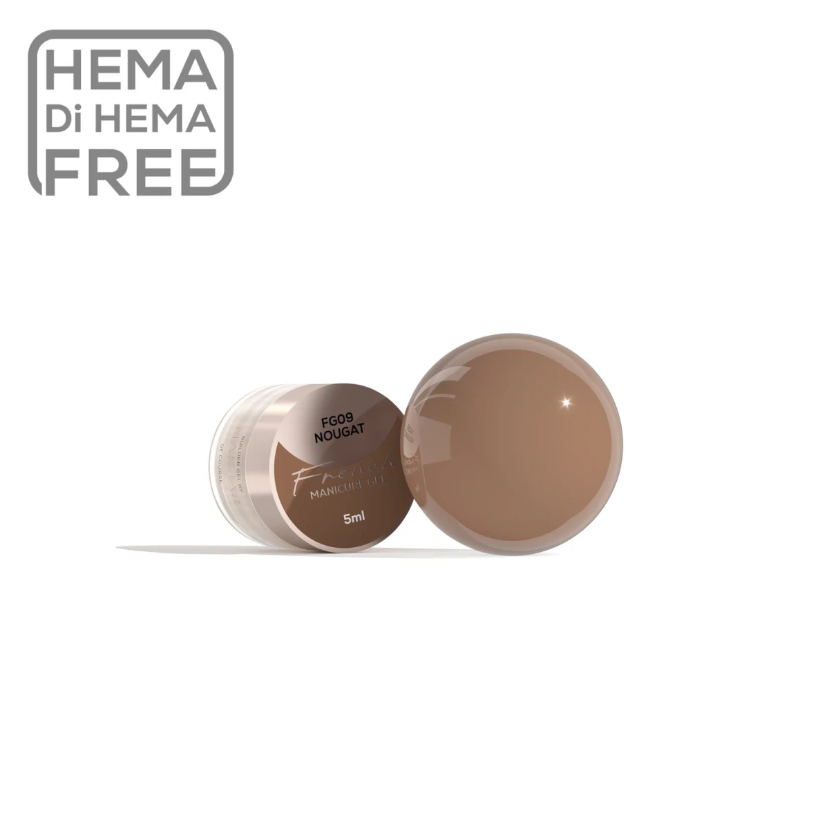 French Manicure Gel Nougat FG09 Makear 5 ml, słoiczek żelu