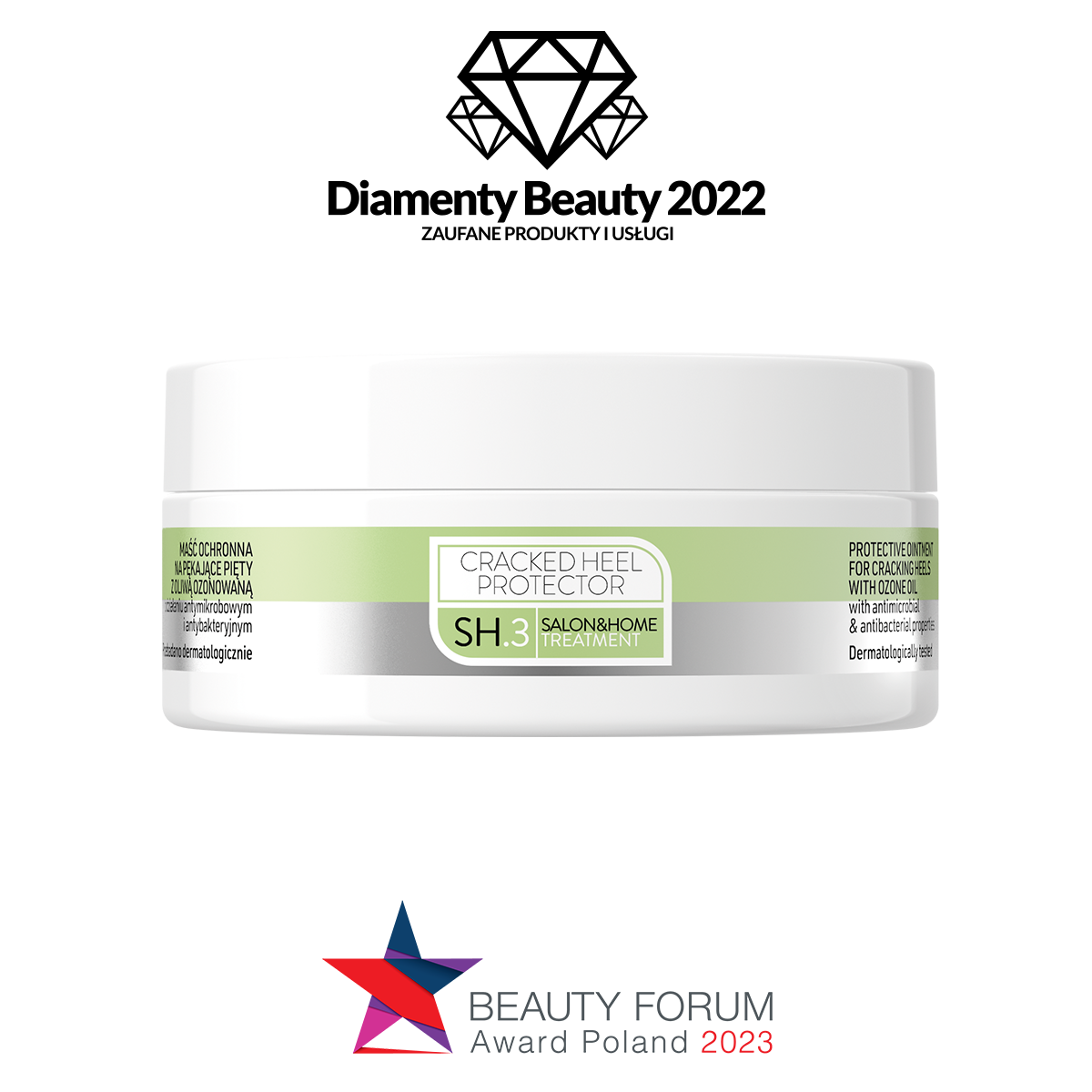 CRACKED HEEL PROTECTOR Pharm Foot 75 ml, wyróżnienia Diamenty Beauty 2022 i Beauty Forum Award Poland 2023