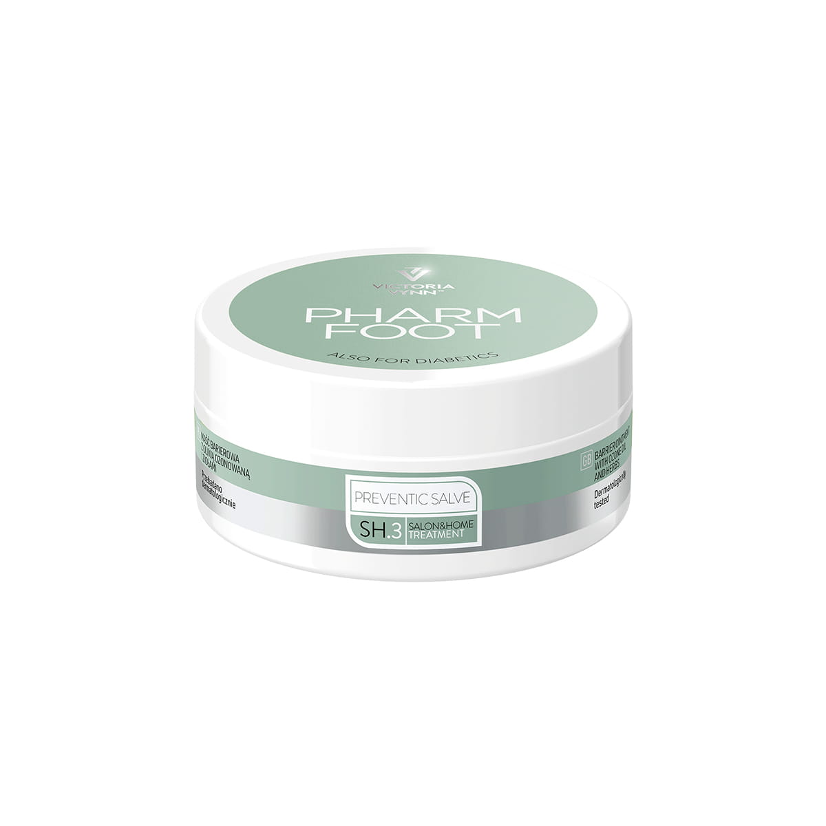 Słoik maści barierowej Pharm Foot PREVENTIC SALVE 75 ml z oliwą ozonowaną i ziołami