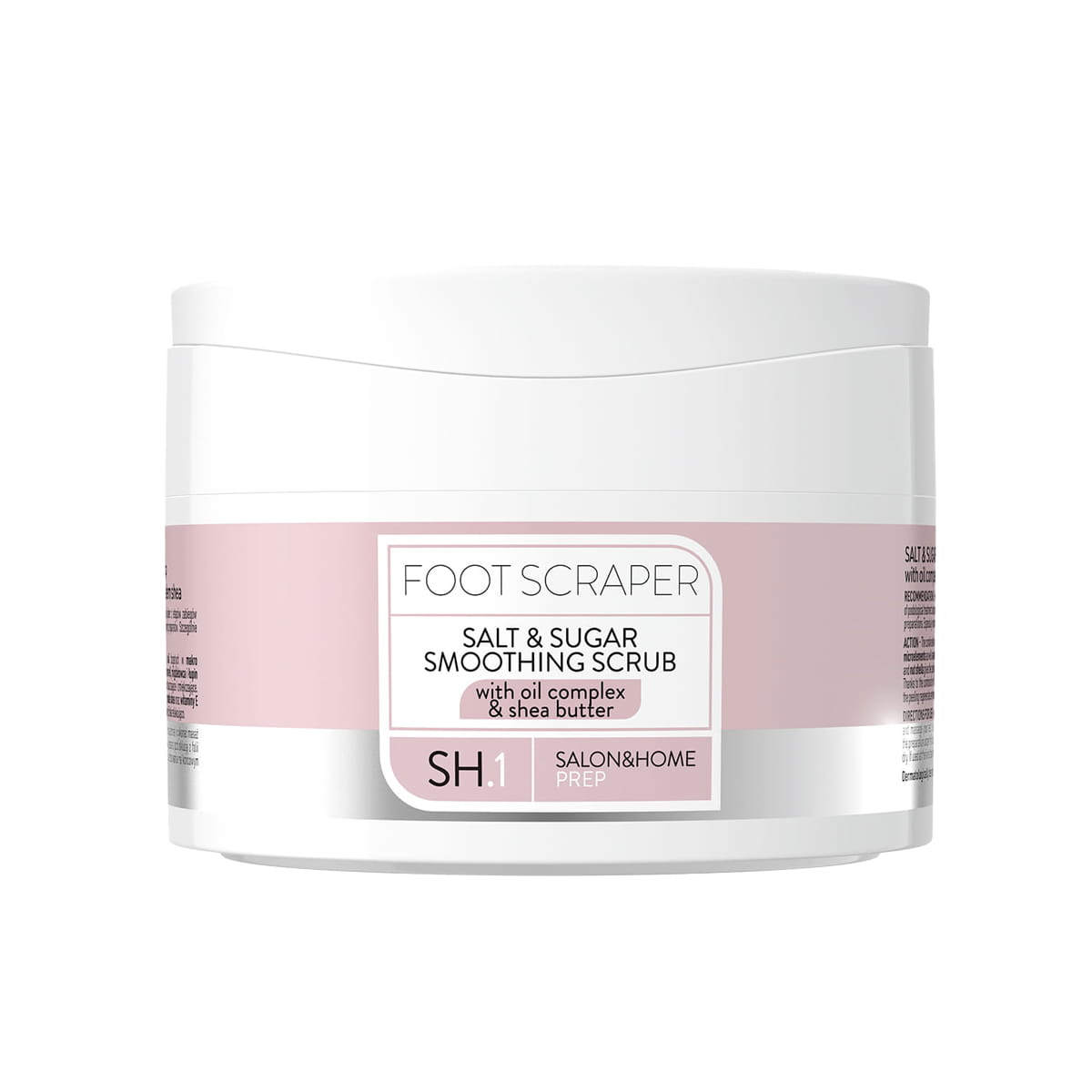 Słoik peelingu FOOT SCRAPER Pharm Foot 200 g z boku