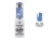 Lakier hybrydowy Victoria Vynn Pure Creamy Hybrid 153 Bluebird Blue 8 ml, butelka i wzornik koloru na tipsie