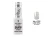 Lakier hybrydowy Victoria Vynn Pure Vegan Creamy Hybrid 039 Luxury Silver 8 ml, butelka i wzornik koloru na tipsie