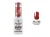 Lakier hybrydowy Victoria Vynn Pure Vegan Creamy Hybrid 048 Red Obsessed 8 ml, butelka i wzornik koloru na tipsie
