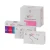 Zestaw Soft Gel Tips Medium Almond Victoria Vynn: pionowy box główny i trzy kartoniki z tipsami, preparatami i lampą LED