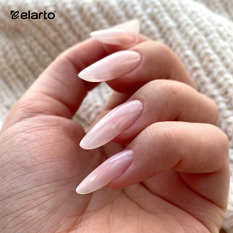 Elarto Candy Pink 50g - półtransparentny mlecznoróżowy żel budujący do paznokci