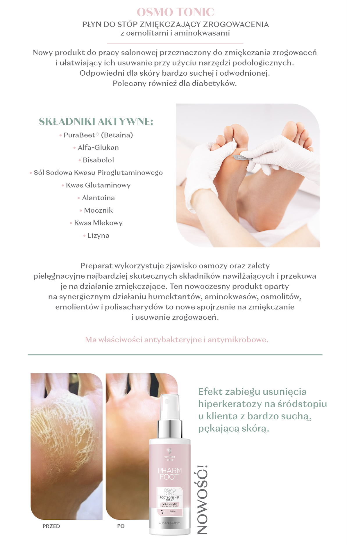 Osmo Tonic 150 ml - informacja o sposobie użycia sprayu do stóp