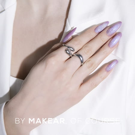 Makear HC02 Holo Cat Eye - różowa smuga magnetyczna pod kątem światła, 8 ml