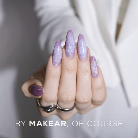 Makear HC02 Holo Cat Eye - prezentacja efektu magnetycznego cat eye z holo, 8 ml