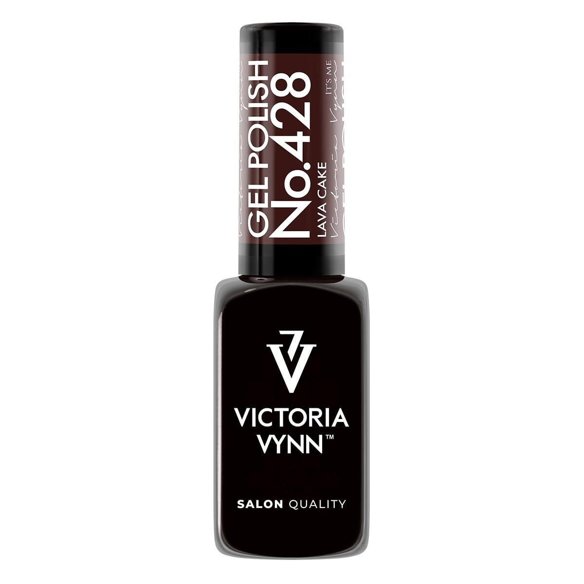 Butelka lakieru 428 Lava Cake 8 ml - głęboki brąz Victoria Vynn