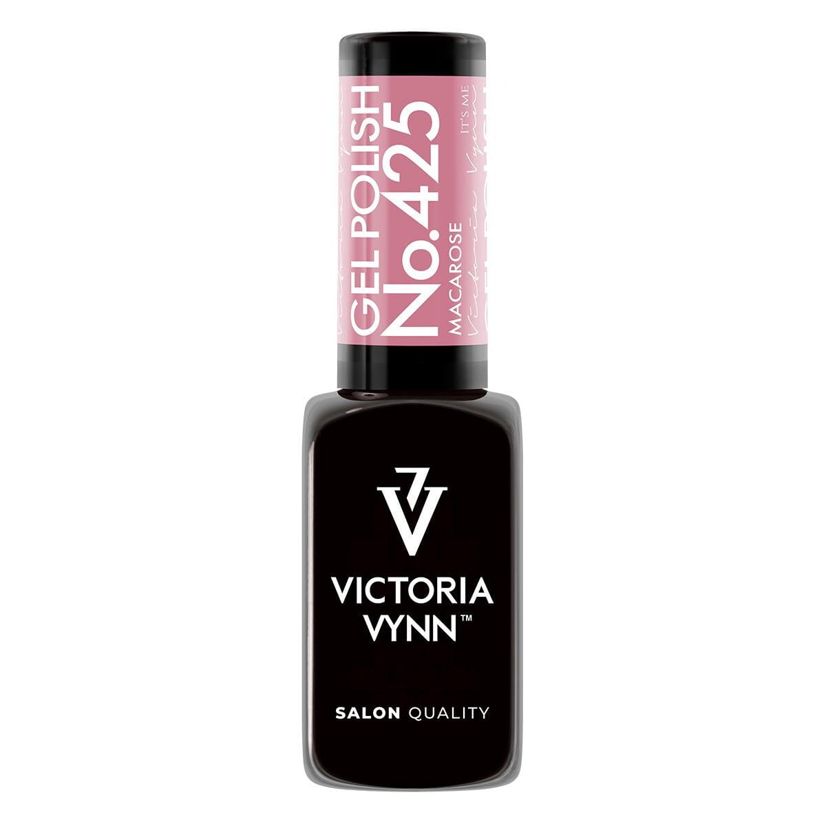 Lakier hybrydowy Victoria Vynn Gel Polish 425 MacaRose 8 ml - buteleczka z pudrowo różowym lakierem