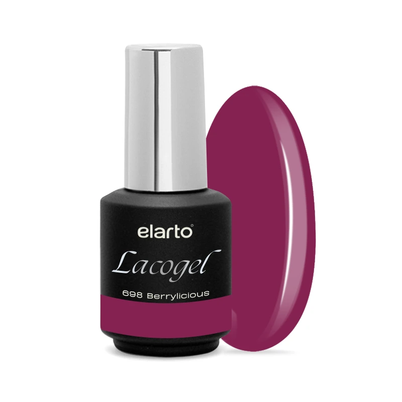 Lacogel Berrylicious nr 698S - butelka 7 ml, głęboka czerwień z jagodowym fioletem
