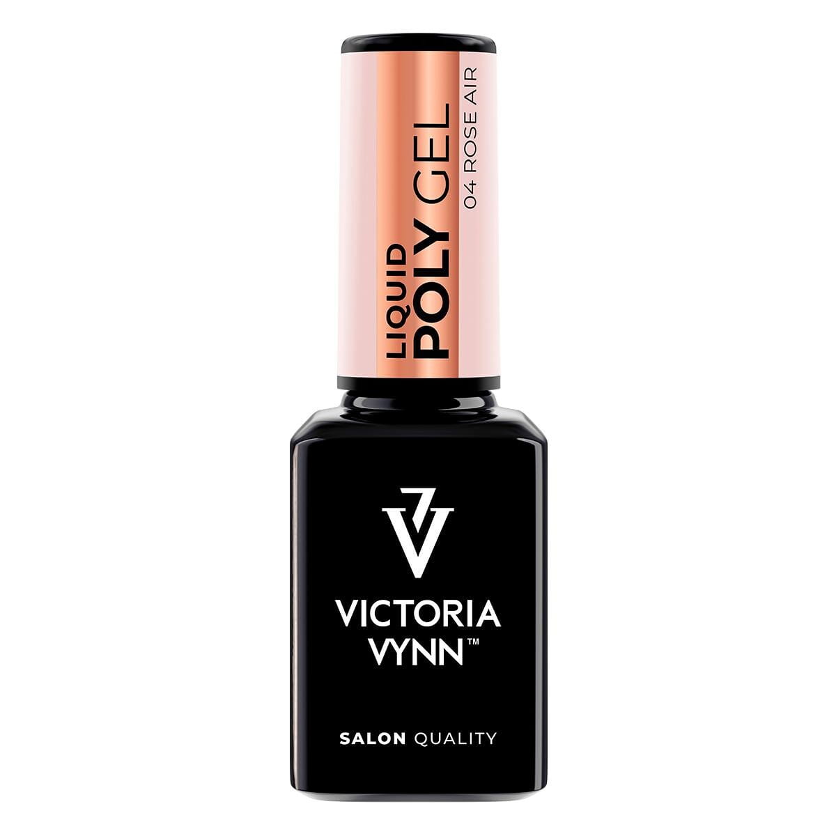 Victoria Vynn Liquid Poly Gel 04 Rose Air 15 ml, butelka płynnego akrylożelu na białym tle