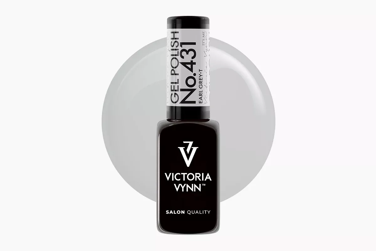 Lakier hybrydowy Victoria Vynn Earl Grey 431 - butelka chłodnego szarego odcienia 8 ml