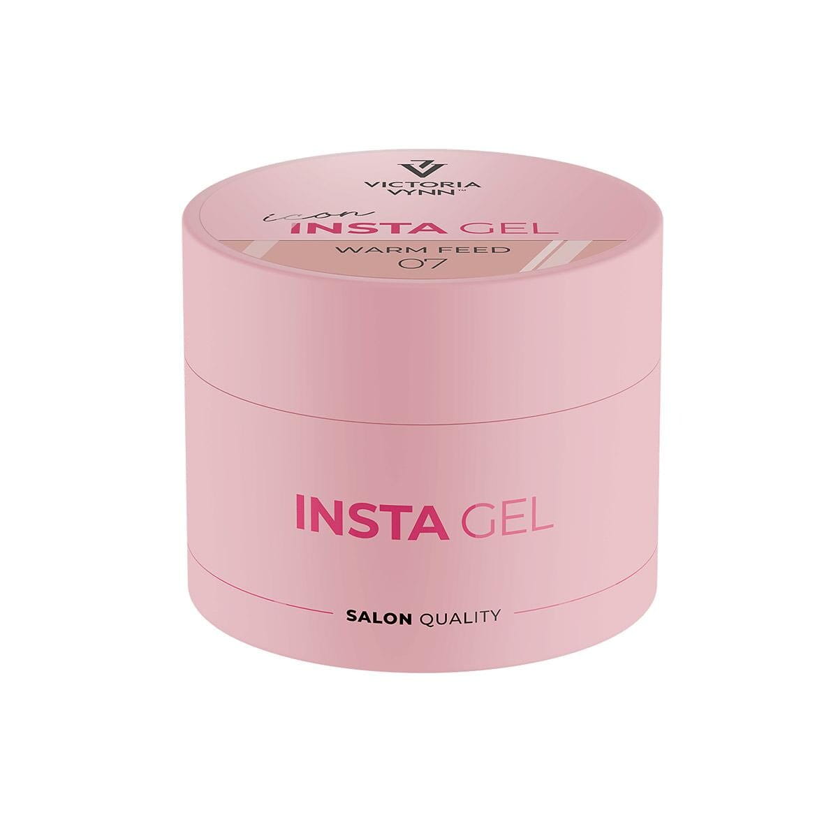 Victoria Vynn INSTA GEL 07 Warm Feed 40 ml - ciepły beż żel budujący, różowy słoiczek