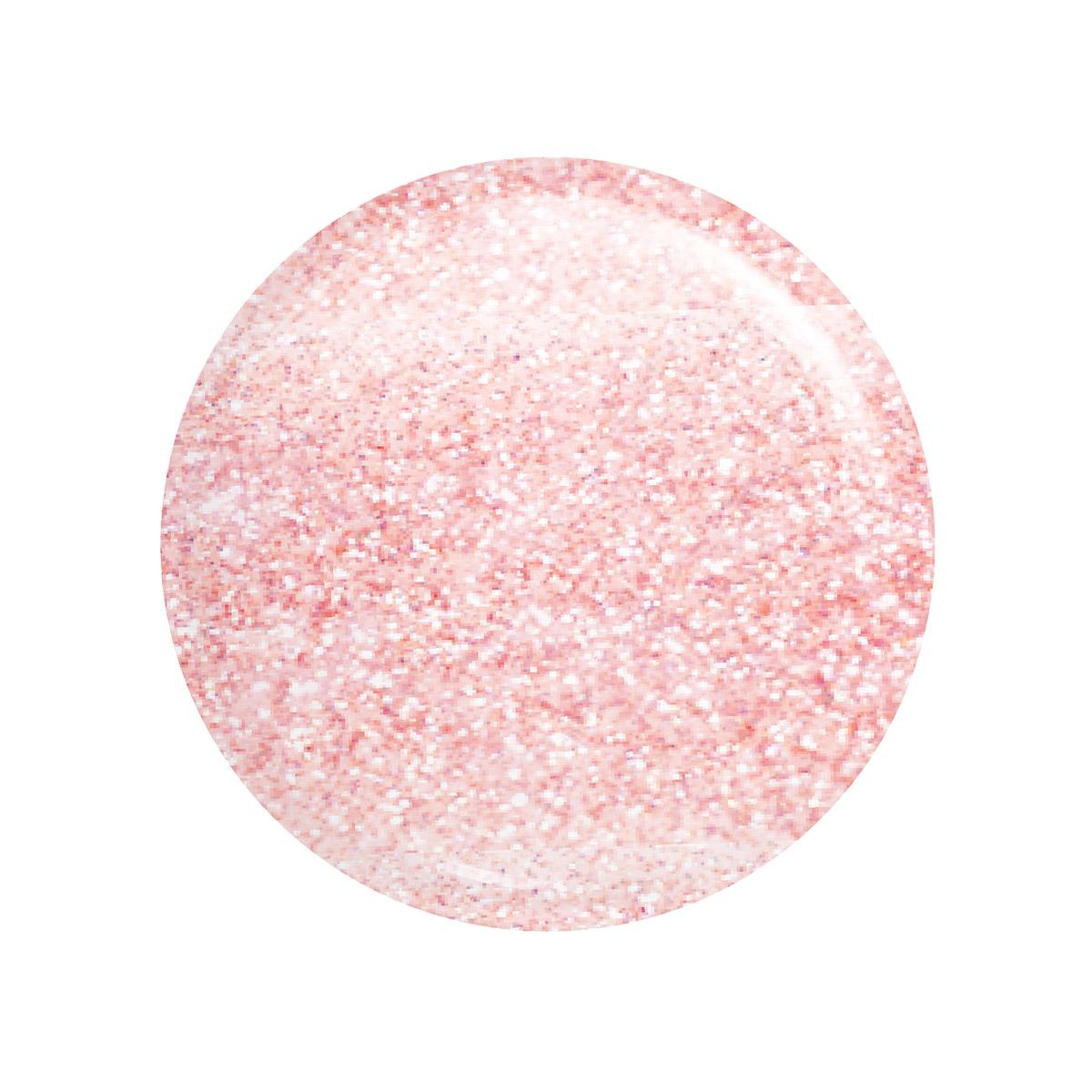 INSTA GEL 08 Hero Spark - swatch żelu budującego Victoria Vynn w odcieniu nude z drobinkami, krycie 70%