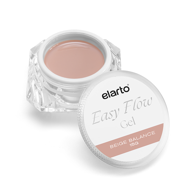 Elarto Easy Flow Gel Beige Balance żel budujący cover ciepły beż nude 15g