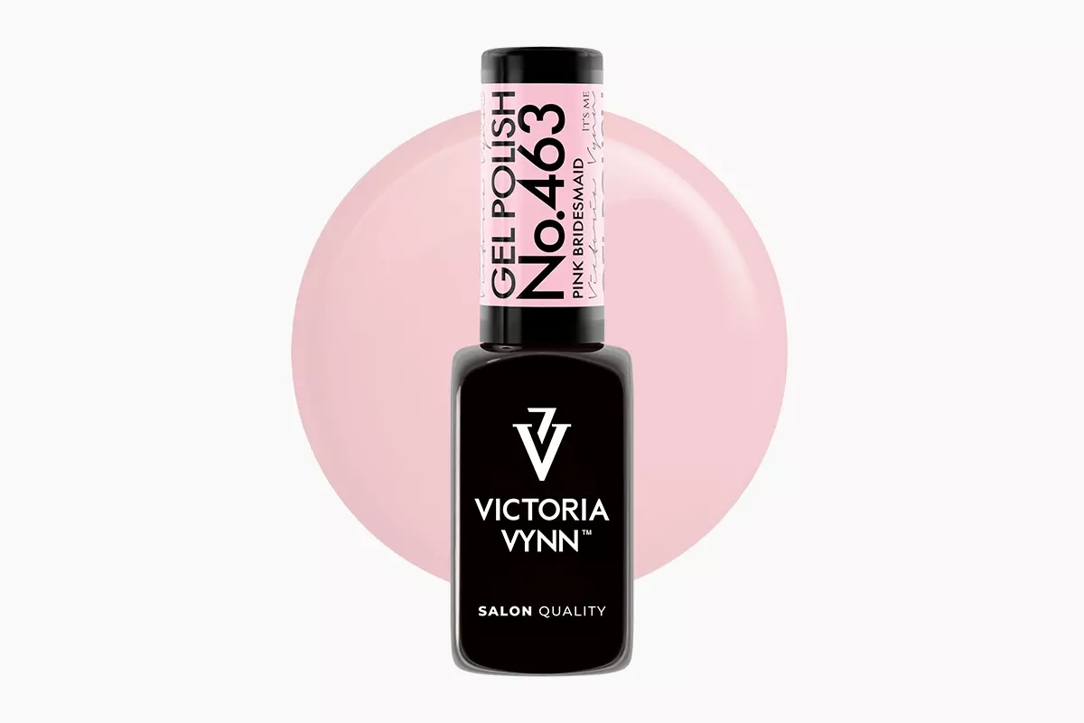 Victoria Vynn GEL POLISH 463 Pink Bridesmaid jasnoróżowy lakier hybrydowy z beżem 8ml