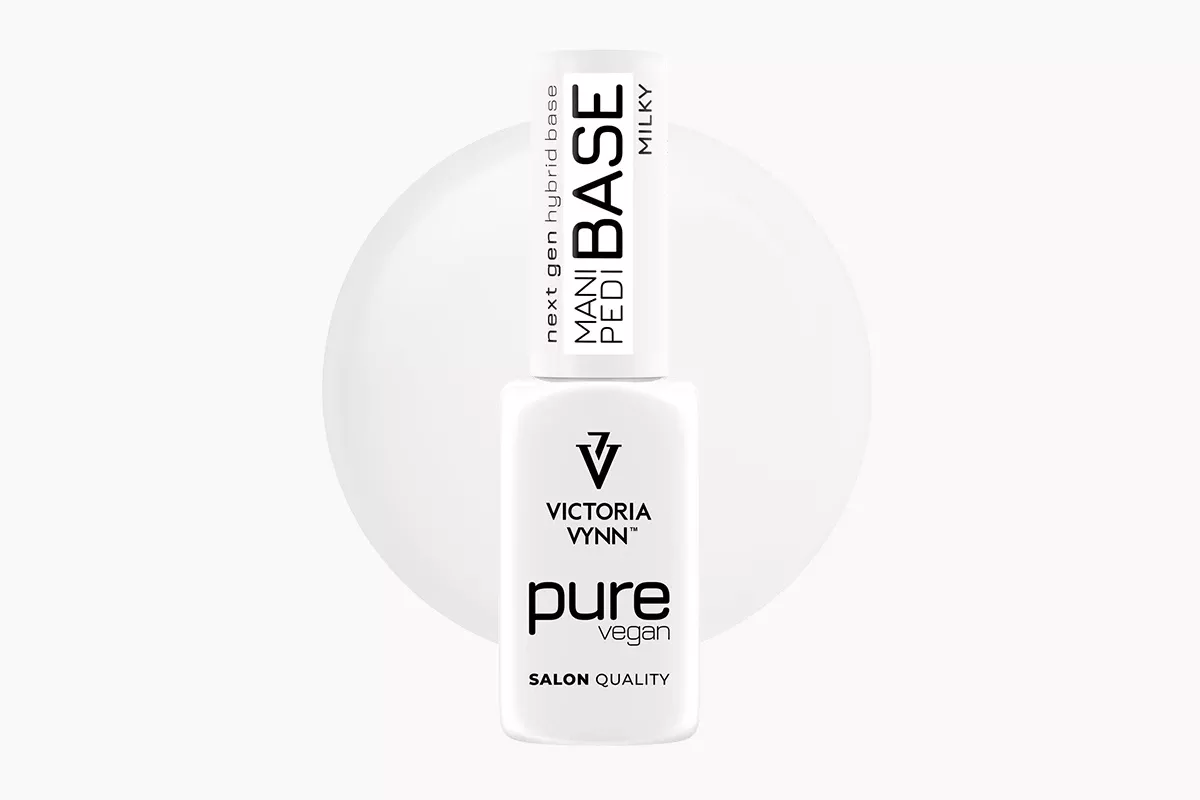 Victoria Vynn Pure Vegan Mani Pedi Base Milky mleczna baza hybrydowa 8ml