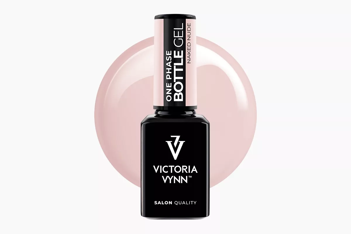 Victoria Vynn Bottle Gel One Phase Naked Nude 15ml - cielisty jednofazowy żel budujący w butelce z pędzelkiem