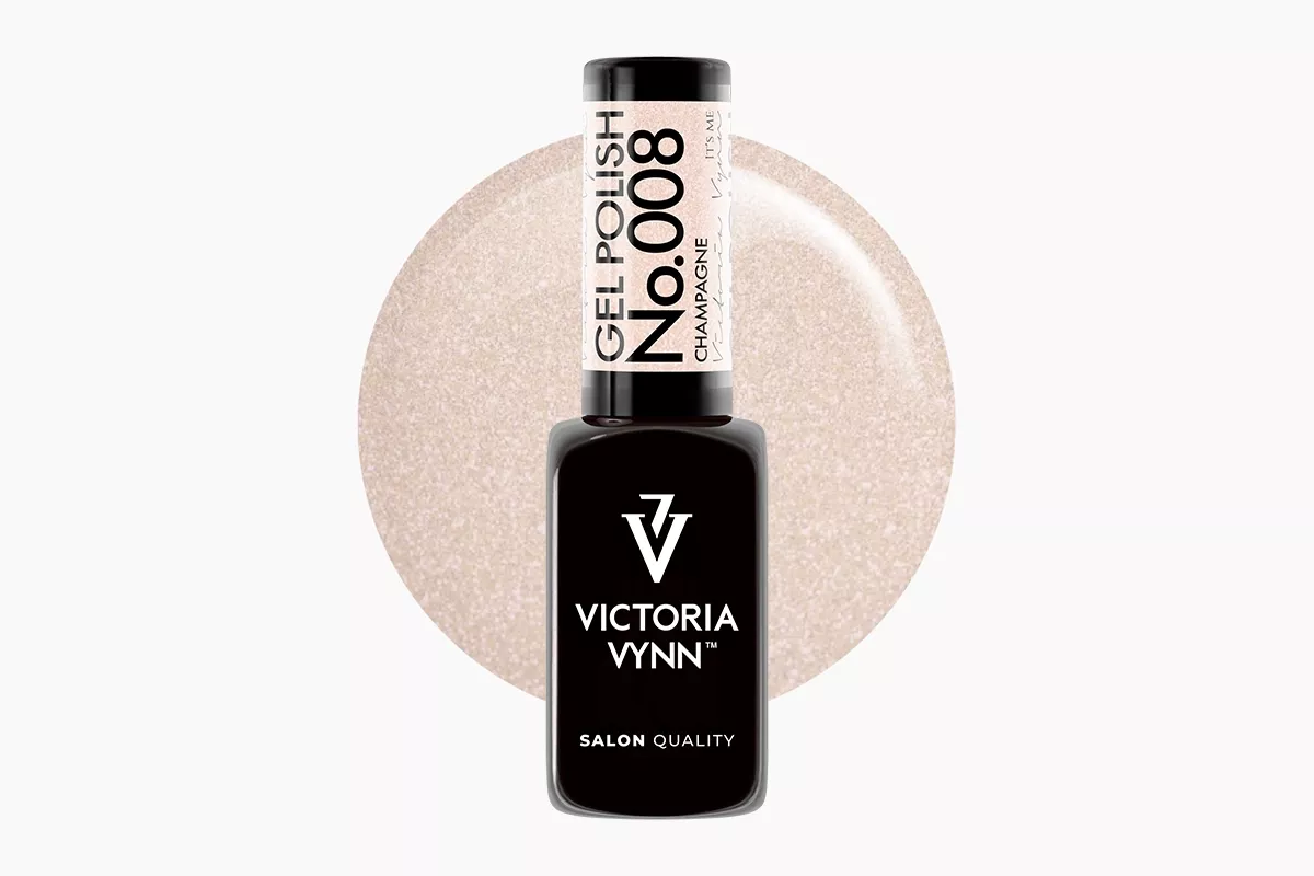 Victoria Vynn GEL POLISH 8 Champagne 8 ml - butelka ciepłego szampańskiego lakieru hybrydowego
