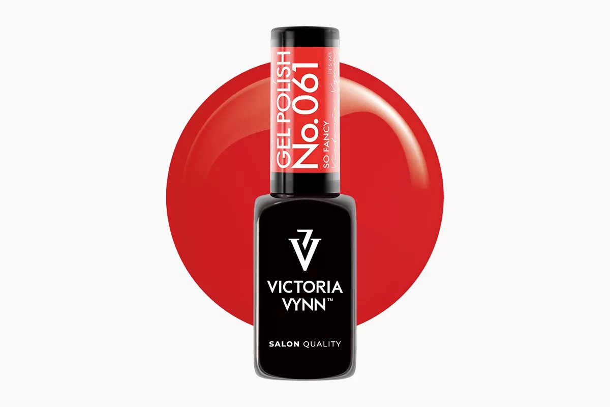 Lakier hybrydowy Victoria Vynn Gel Polish 061 So Fancy 8 ml - neonowy jaskrawy koral, soczyste pełne krycie