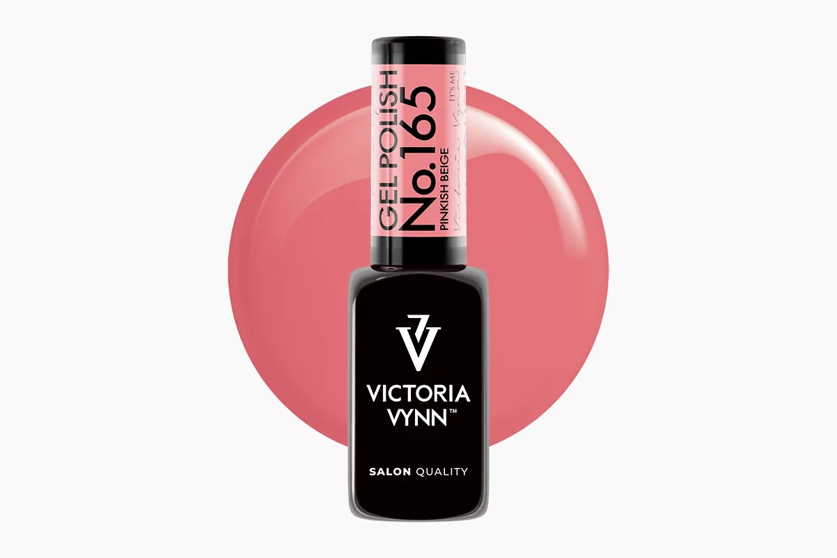 Lakier hybrydowy Victoria Vynn 165 Pinkish Beige 8 ml - butelka uniwersalnego bezowego rozu