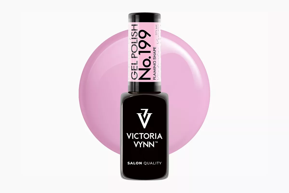 Lakier hybrydowy Victoria Vynn 199 Flaming Shape 8 ml - butelka pastelowego rozu