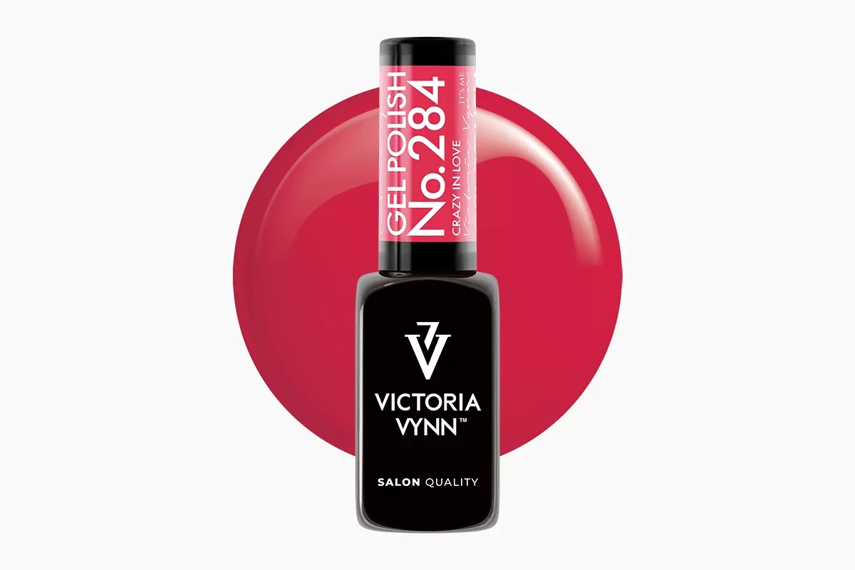 Lakier hybrydowy Victoria Vynn 284 Crazy In Love 8 ml - butelka namiętnego, nasyconego różu