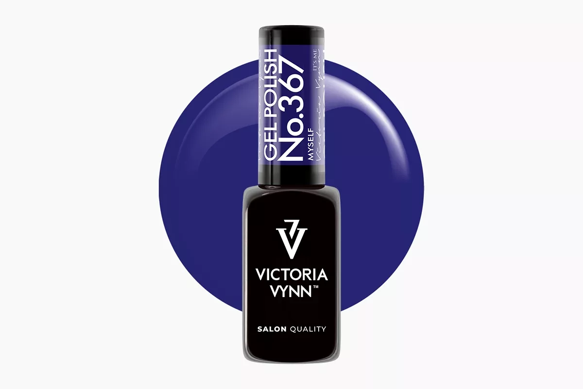 Lakier hybrydowy Victoria Vynn 367 Myself 8 ml - butelka żywego chabrowego niebieskiego