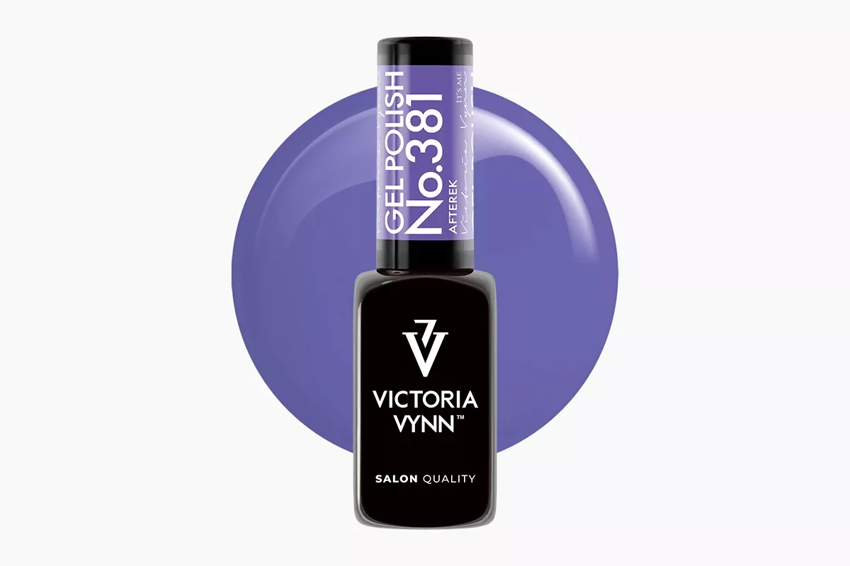 Lakier hybrydowy Victoria Vynn 381 Afterek 8 ml - butelka wyrazistego fioletu