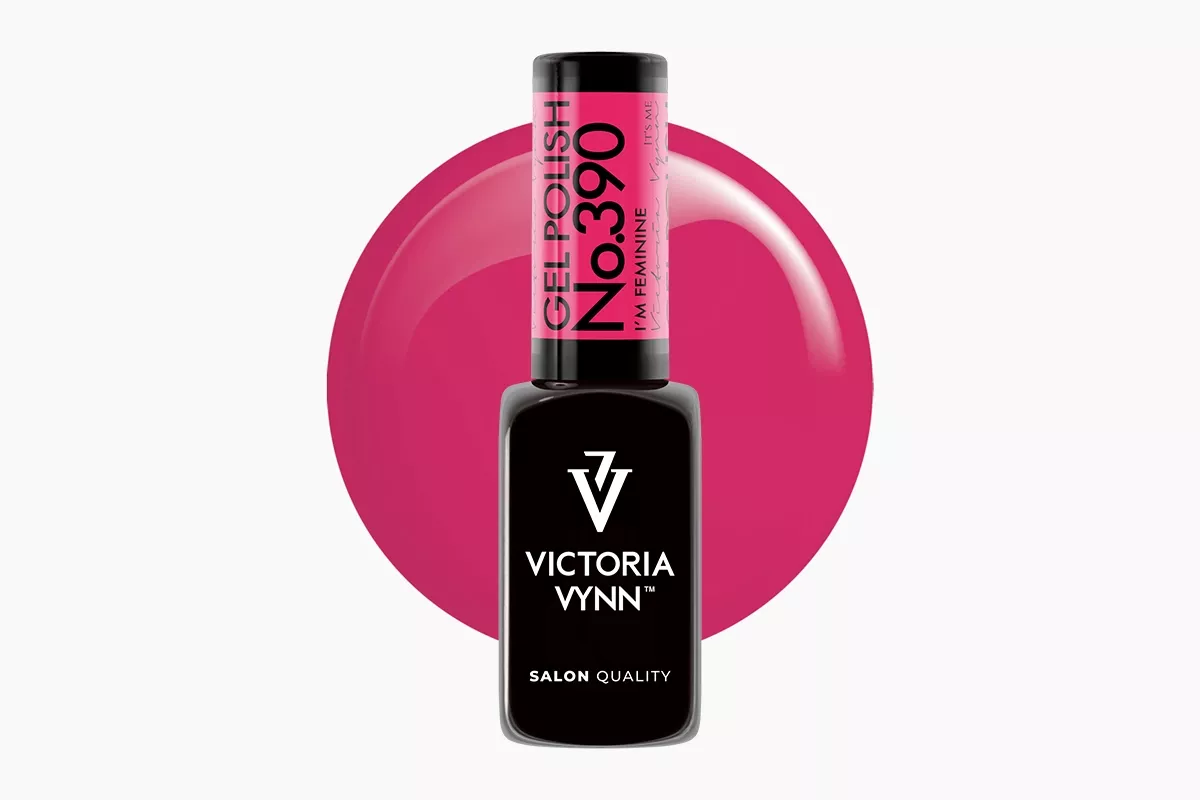 Lakier hybrydowy Victoria Vynn 390 I'm Feminine 8 ml - butelka zdecydowanego kobiecego różu