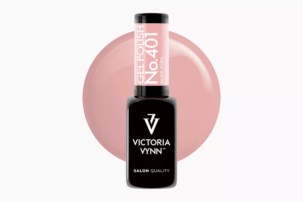 Lakier hybrydowy Victoria Vynn 401 Nude York 8 ml - butelka chłodnego czystego bezu