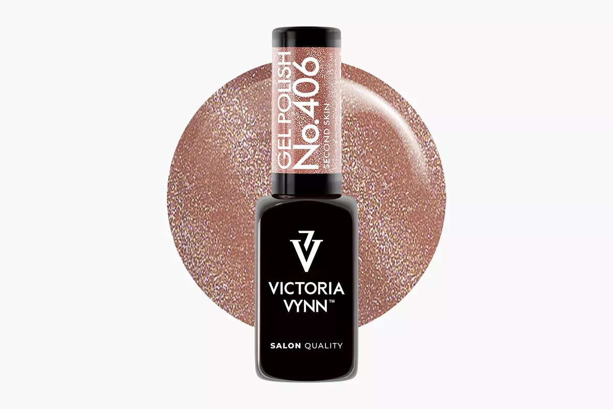 Lakier hybrydowy Victoria Vynn 406 Second Skin 8 ml - butelka cielistego beżu