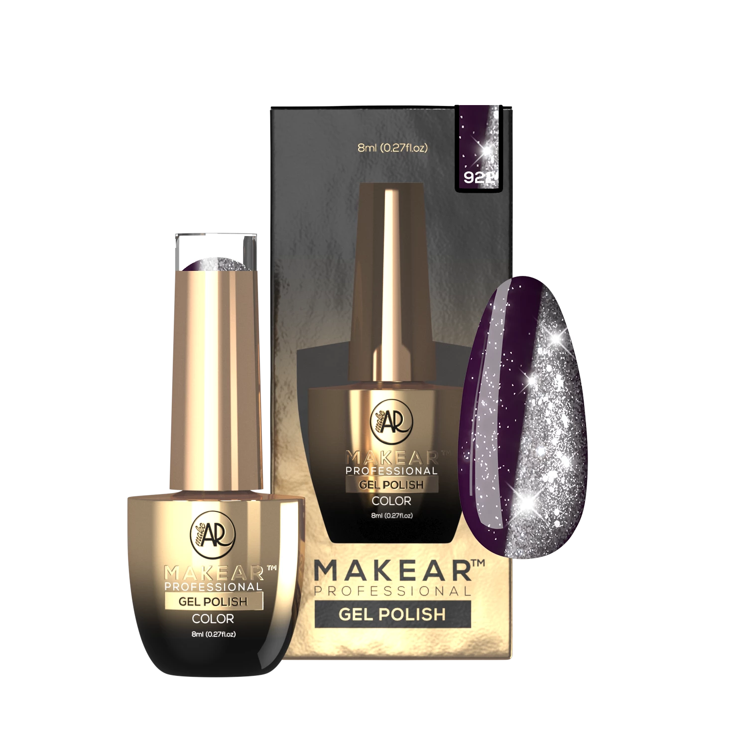 Makear 922 Black Widow lakier hybrydowy 8 ml (2)