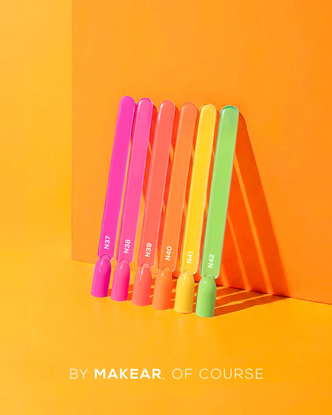 Kolekcja Neon Candy Makear - neonowe róże i koral, w tym N37
