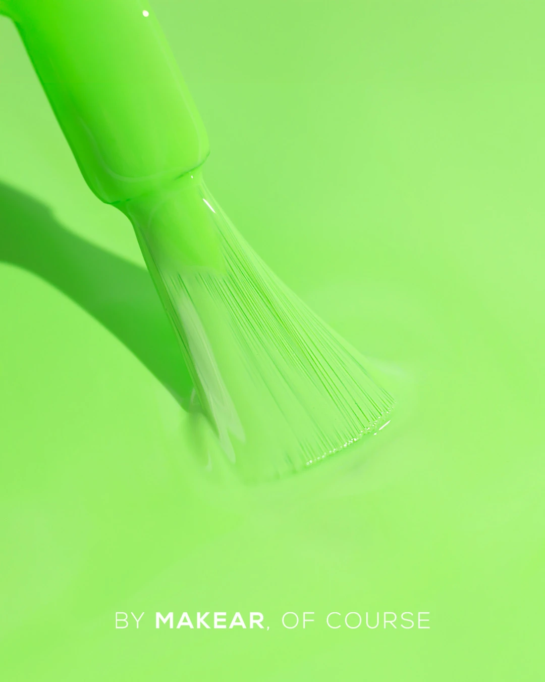 Makear N42 pastelowy neonowy limonkowy - świeży manicure w zieleni, Neon Candy