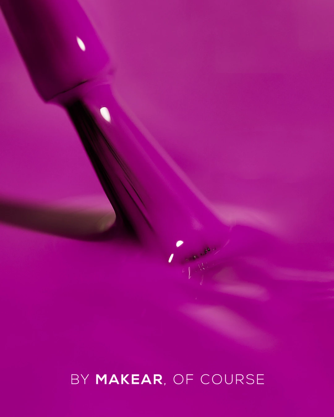 Makear lakier hybrydowy N32 neonowa magenta-purpura orchidea - manicure w chłodnej purpurze, neon 8 ml